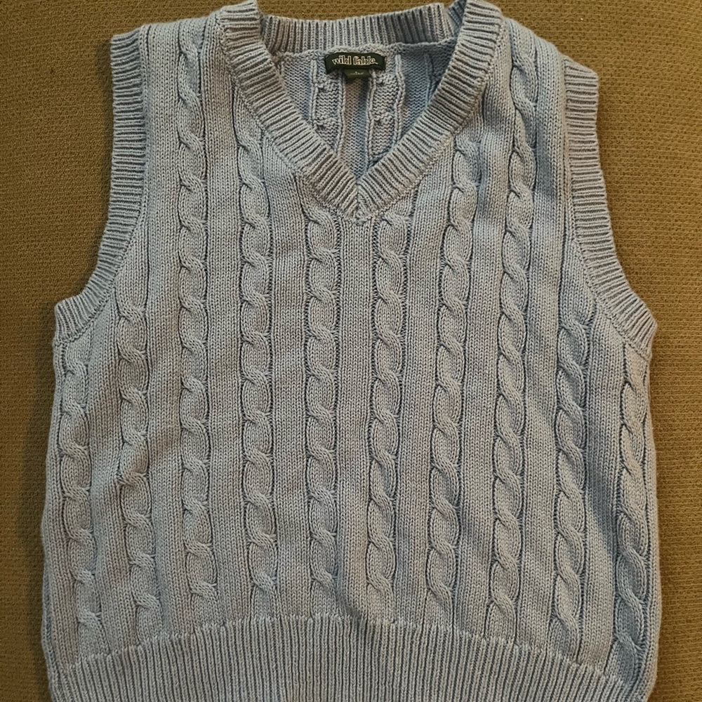 Women’s Small Light Blue Wild Fable Sweater Vest